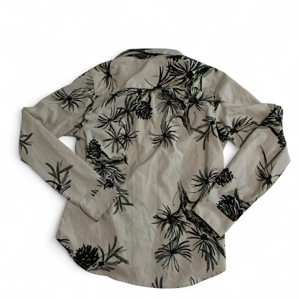 Columbia Silver Ridge Utility Shirt Womens‎ XS Tan Black Pine Print Excellent - Picture 8 of 8